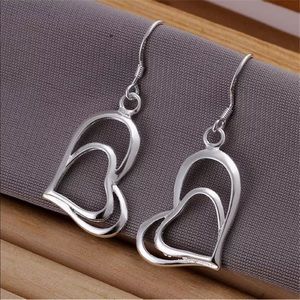 Sterling Silver Heart Earrings NEW